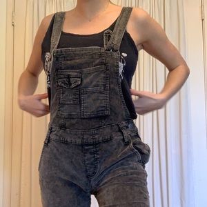 Free People corduroy brown/grey long overalls